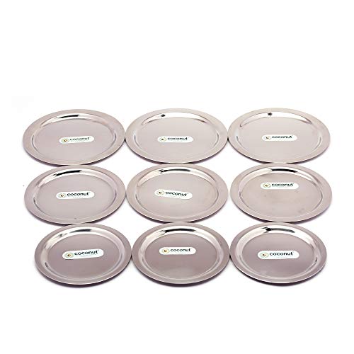 Coconut Stainless Steel Lid Set 9 Pcs