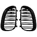 Lrocaoai Griglia anteriore per auto nera lucida per berlina 5 serie E60 E61 M5 520I 535I 550I 2003-2010