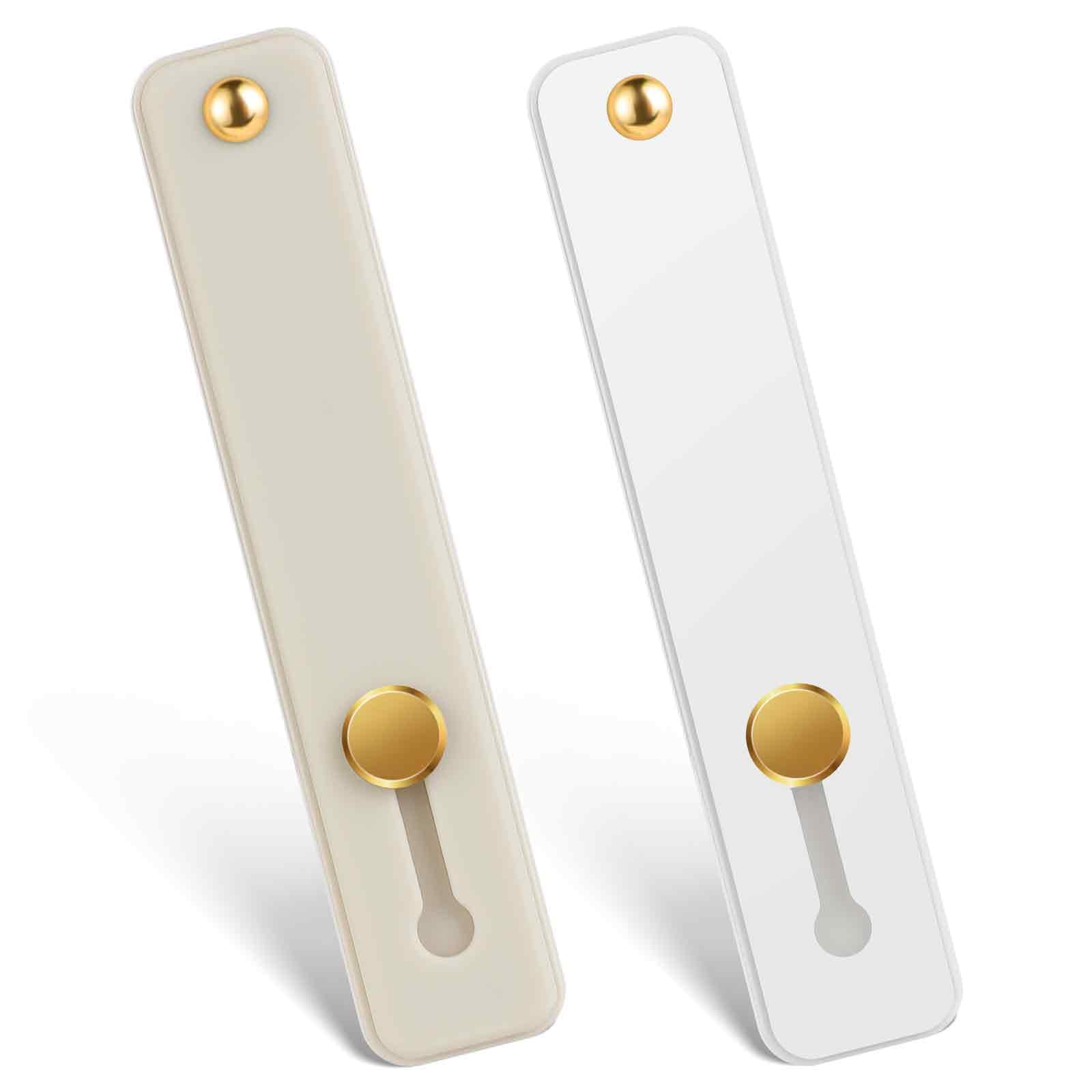 Pcs Universal Phone Grips Finger Holder for Back of Phone, Portable  Phone Strap Grey White