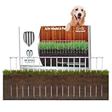 Dig Defence 6 Pack, 32”(L) x 8”(H) Original Animal Barrier Fence - Small/Medium No Dig Fence - Dogs & Rabbits, Durable Outdoor Dog Fence Barrier - Yard & Patio