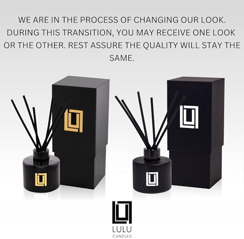 Lulu Candles | Reed Diffuser Set | White Jasmine & Green Tea | 6 Reed Sticks | Scent Diffuser for Bedroom Bathroom Living Room & Office (4.2 FL Oz.) - Thumbnail 4