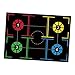 Menolana Basketball Training Mat Basketball Training Aid Improve Agility Blanket Non Slip Basketball Footwork Training Mat for Sports, Style F