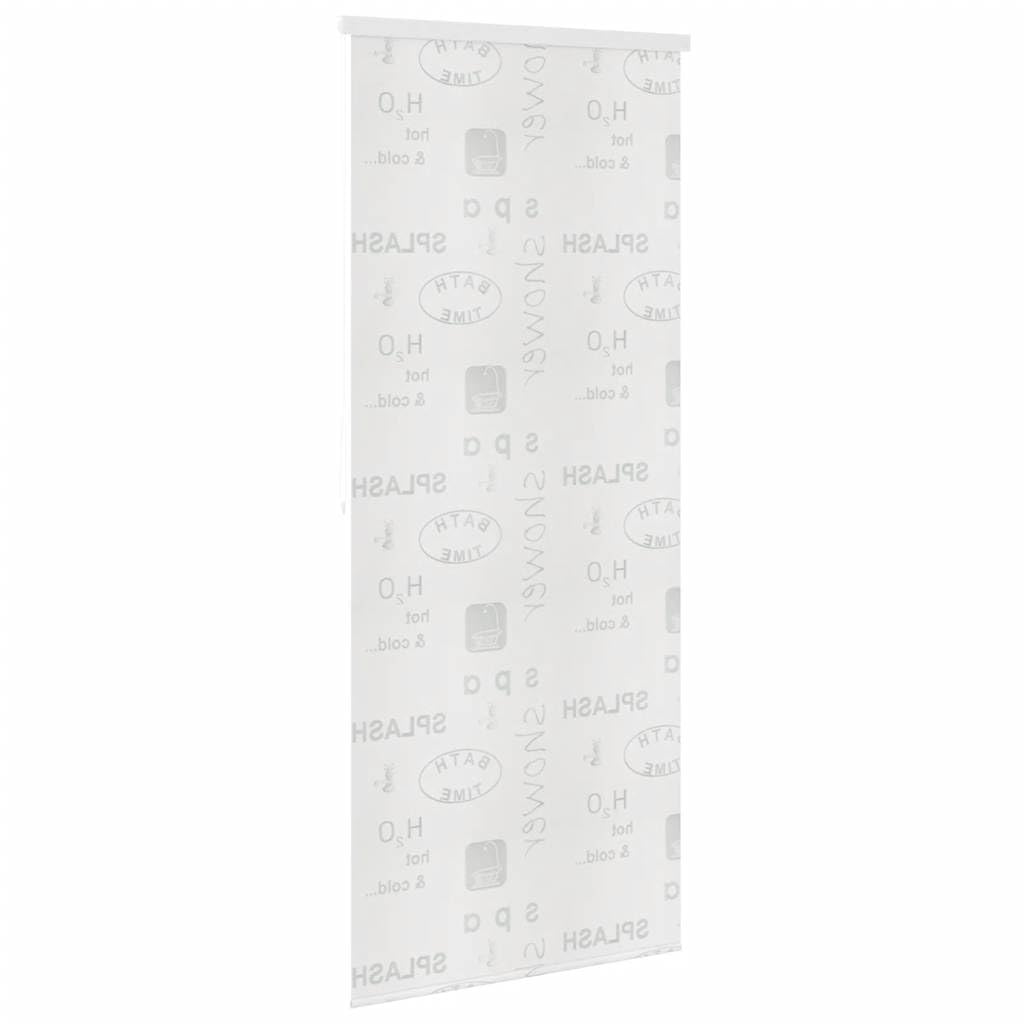Mangloder Cortina de ducha enrollable 80 x 240 cm, PEVA impermeable y de secado rápido, con piezas de aluminio, cordón de tracción a la izquierda o derecha, protección contra salpicaduras para baño y