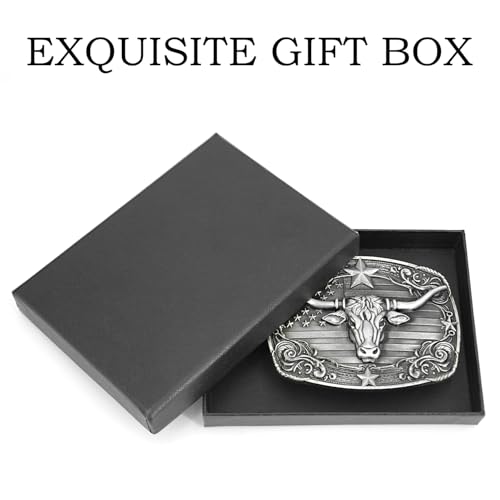 Superkred Belt Buckles Men Western Cowboy - Mens Belt Buckle Texas Belt Buckle Western Belt Buckles For Men | Cowboy Belt Buckles For Men Rodeo Belt Buckle American Flag Belt Buckle Country Longhorn Belt Buckle thumb #3