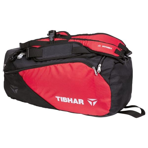 Tibhar Sac de sport - Sac de tennis de table - Noir - 32 x 25 x 60 cm
