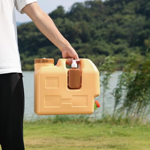 Contenedor de Agua de 15 Litros con Grifo, Jarra Portátil para Camping y Senderismo, Sin Fugas, Libre de BPA miniatura 6