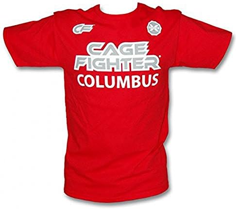 CF Cage Fighter Columbus Lance Palmer Walk-out Red SS Tees (L)