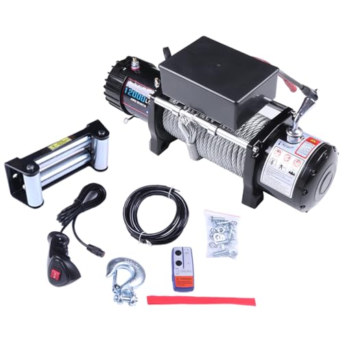 Winche eléctrico 12V 12000LB para remolque SCITOO miniatura 2