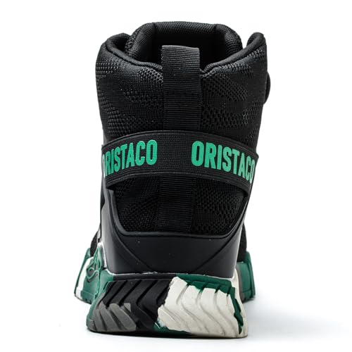 Image of ORISTACO Work Safety Crew Boots Lightweight Breathable Industry Construction Steel Toe Sneakers