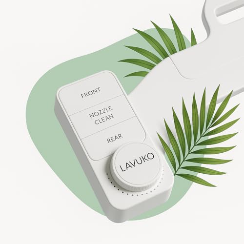 LAVUKO PRO 2ème Génération - Bidet Japonais WC Sans Électricité - Double Buse Avant Arrière Autonettoyantes | Installation Facile Cuvette Standard |...