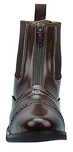 Kids Children Challenger Zip Zipped Paddock English Horse Riding Leather Boots3