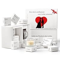Teverellsax Geschenke für Frauen Duftkerzen Geschenkset (12 Stück) – Mit Romantischer Botschaft Beim Abbrennen, Geburtstagsgeschenk, Valentinstag Geschenke für Sie, Beste Freundin Geschenk
