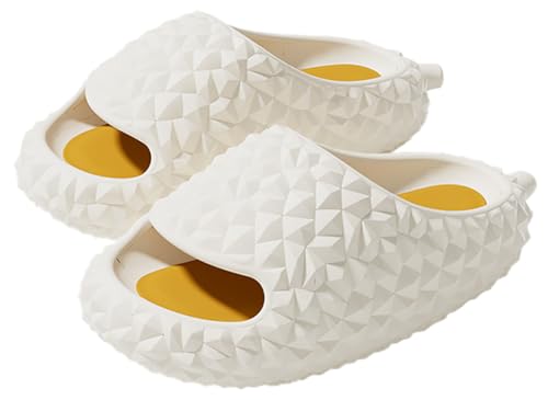 Summer Platform Slippers for Women Men Funny Durian Non-slip Sandals Unique Design Open Toe Beach Bedroom Shower Slippers
