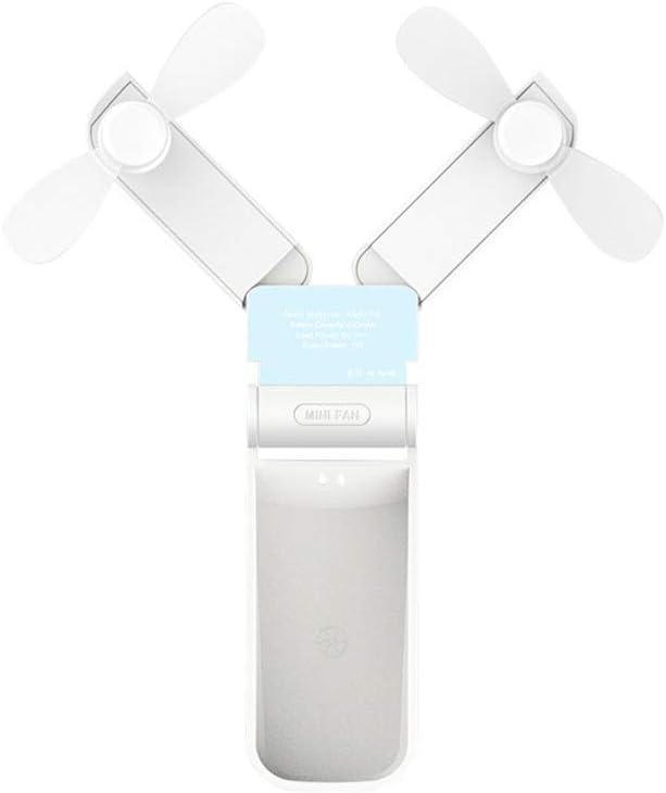 Battery Operated Necklace Fan, Double-Headed Transformable Fan, Mini Personal Fan, Rechargeable USB Fan, Portable Handheld Fan, 2 Speed Table Fan, Cooling Fans for Outdoor, Office, Travel, Home