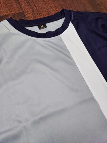 Image of Cotton Blend Night Suit /Summer Suit for Men, Stylish Regular Fit Half Sleeves T-Shirt & Lower Set | Soft Cord-Set Track Suit for Boys | Ideal for Casual Outings, Gym, Workout