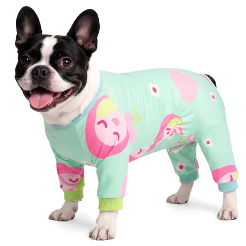 Image of BRKURLEG Soft Dog Pajama, Dog Recovery Suit, Green, M