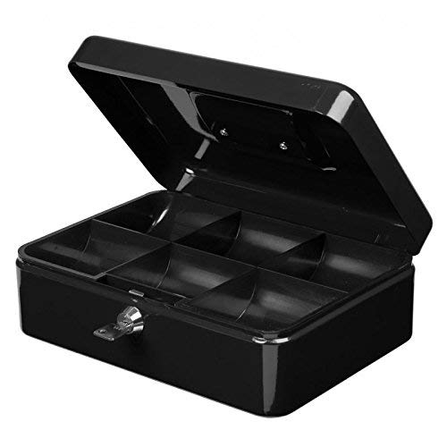 KEETOZ Cash Petty | Cash Box With Coin Trey | Money Safe Box with Lock 2 Keys - Multi Color| BW02 (B098KGLKM8) Amazon Price History, Amazon Price Tracker