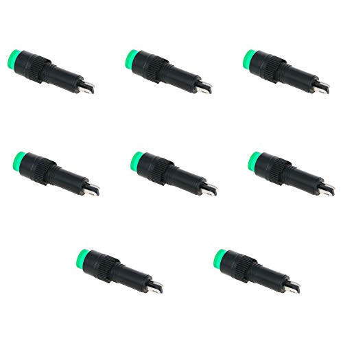 Othmro 8pcs AC/DC 24V Neon Indicator Pilot Signal Lamp Red Light 20,000 Life time NXD-215