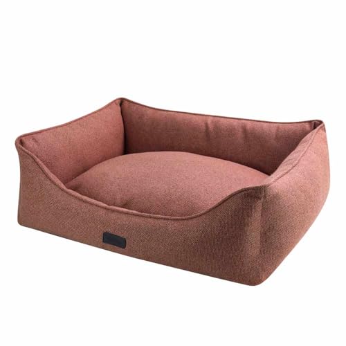 Lit pour chien carré Nobby Anda rouge petit format 45x40x18cm - 2