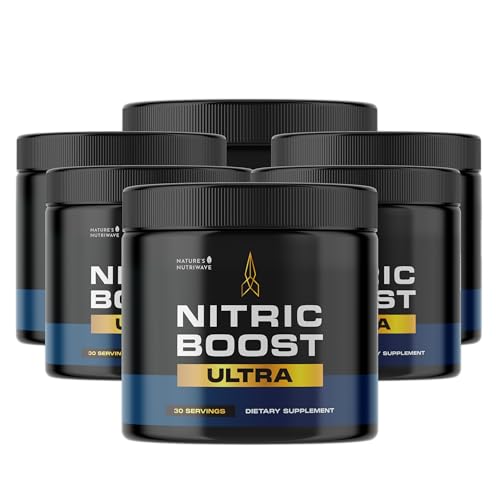 Image of Nitric Boost Ultra Powder - GMP-Certified - 30 Servings, 6 Month Supply | Botanical powder, non-habit forming | Non-GMO, GMP-Certified, Made in USA | Mixes into water, daily scoop