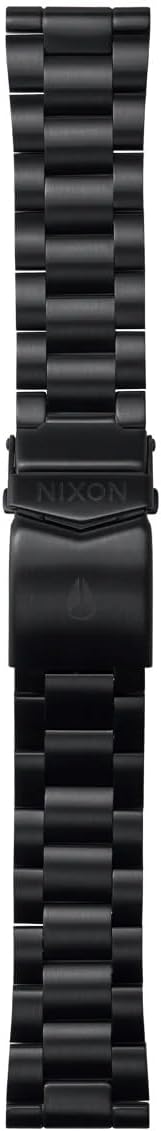 Nixon C3246-001-00 Men's Bracelet in Black Stainless Steel with Double Folding Clasp, black, Eine Grösse, Strap.