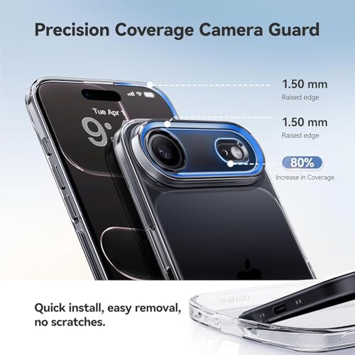 Image of REALCASE Stylish Silicone Back Cover Case for iPhone 17 Air | Scratch Resistant Protective Crystal Clear Transparent Shock Proof Bumper Back Cover Case for iPhone 17 Air