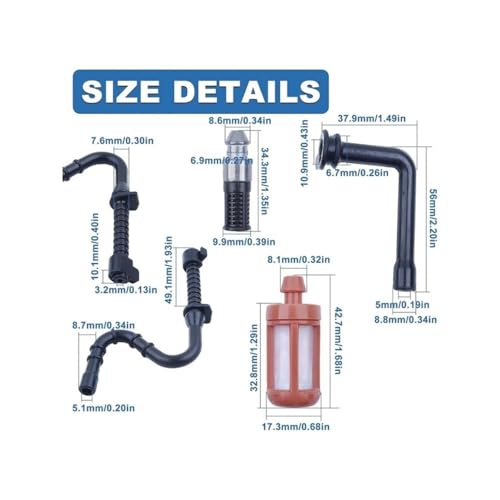 Kit de juntas de carburador con filtro de aire y colector para motosierra MS361 3