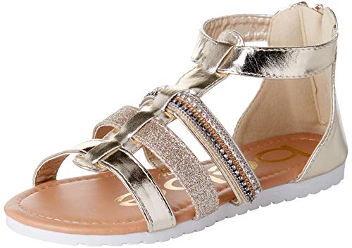 Bebe girls’ sandals - glitter strap gladiator sandals (toddler/…