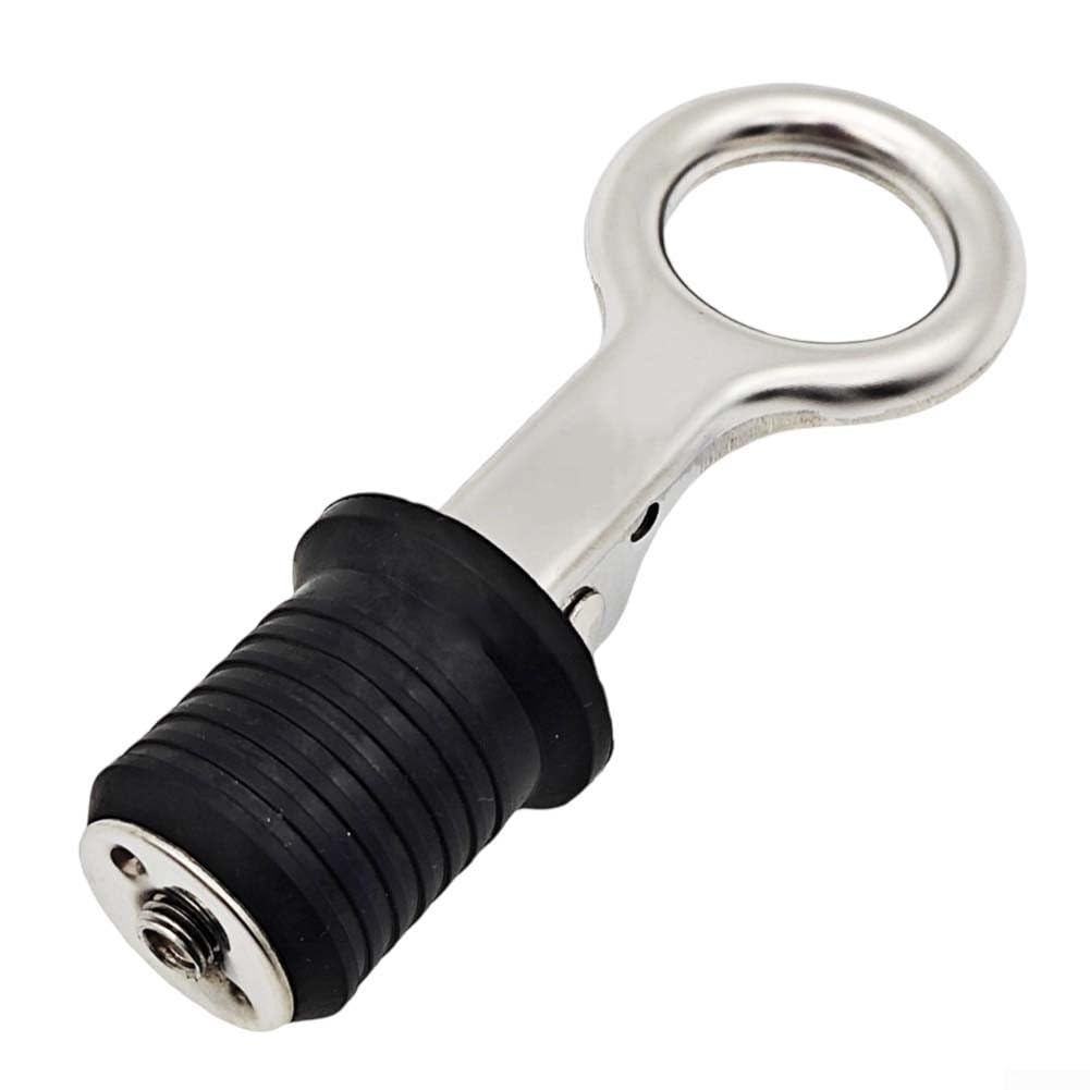 Yhenlovtt Marine Drain Stopper with Stainless Steel Handle for 25mm Drain Ports Rubber Hull Plug for Boat Yacht for Kayak Speedboat Bilge Tanks