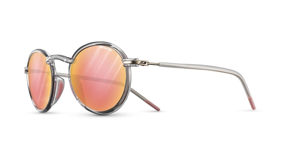Julbo Mens Classic Polarized Round Sunglasses Pink S