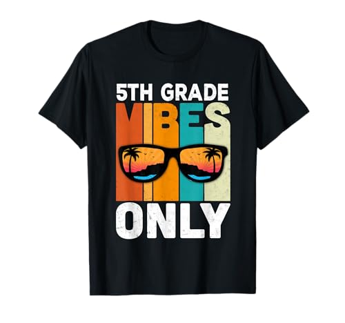 5th Grade Students Vintage Vibes Only Back to School T-Shirt