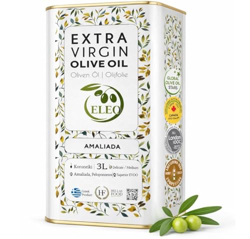 Huile d'olive riche en antioxydants ELEO Amaliada pour cuisiner sainement au quotidien