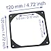 HAJXZH 2 PCS Antivibration Fan Gasket 120 mm Silicone Fan Proof Absorption Pad for Most PC Case