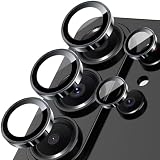 SiHPuoy 2 Sets Camera Lens Protector for Samsung Galaxy S26 Ultra, Metal Aluminum CircleTempered Glass Camera Protector, Military Grade Shatterproof，Case Friendly, Accessories Lens Protector-Black