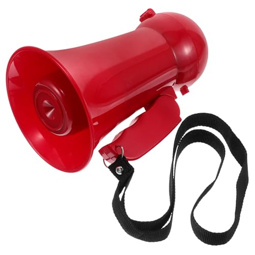 Mégaphone rouge portable cornet acoustique léger plastique animation mariage