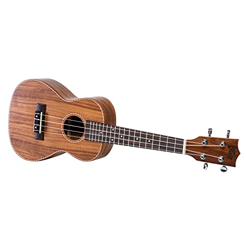VOLT Ukulele Milano Größe  Concerto laminiert Decke Akazie Griffbrett  Palisander edle Hochglanzlackierung starken Maserung der Decke Länge  ca 610 mm mit Gurtknöpfen inkl gefütterte Tasche
