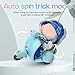 LUFZFEU Doll Accessories, Electric Scooter Toy with Lights & Music Rotate 360°, 5 Colors Available Cute Motorcycles for Dolls, Decor Desktop Ornaments for Doll Collectors Battery Not Included (Blue)