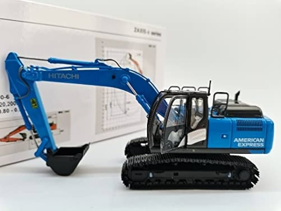 Amazon.co.jp: 建機 1/50 日立 ZX200-6 青44 : DIY・工具・ガーデン