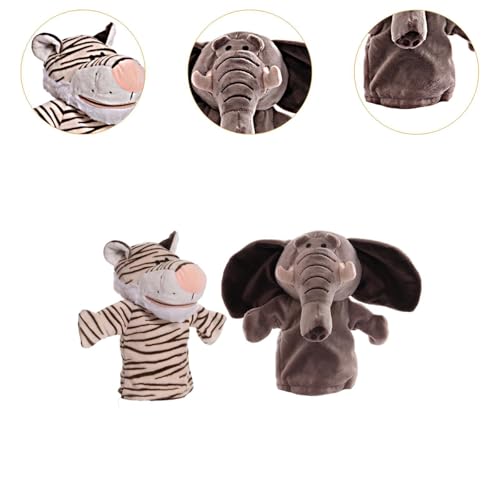 Amagogo 2 Peças de Pelúcia Animal Fantoches de Mão Fantoches de Mão Brinquedos de Faz de Conta Brinq