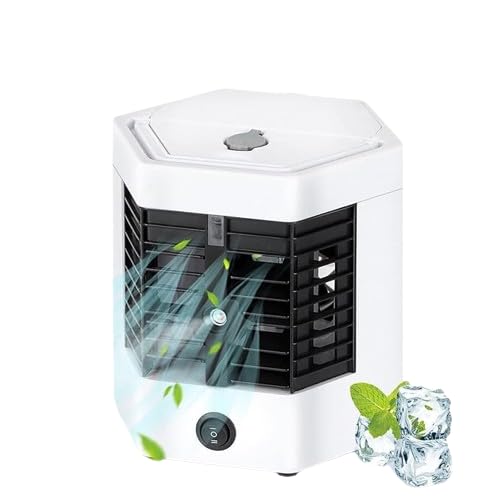 PGT-STORE Portable Mini Air Conditioner, Easy to Carry, Space Saver, Make your Summer Cool, Easy to Use, Plug and Use with 90 degree coverage/100% Good use + Fresh