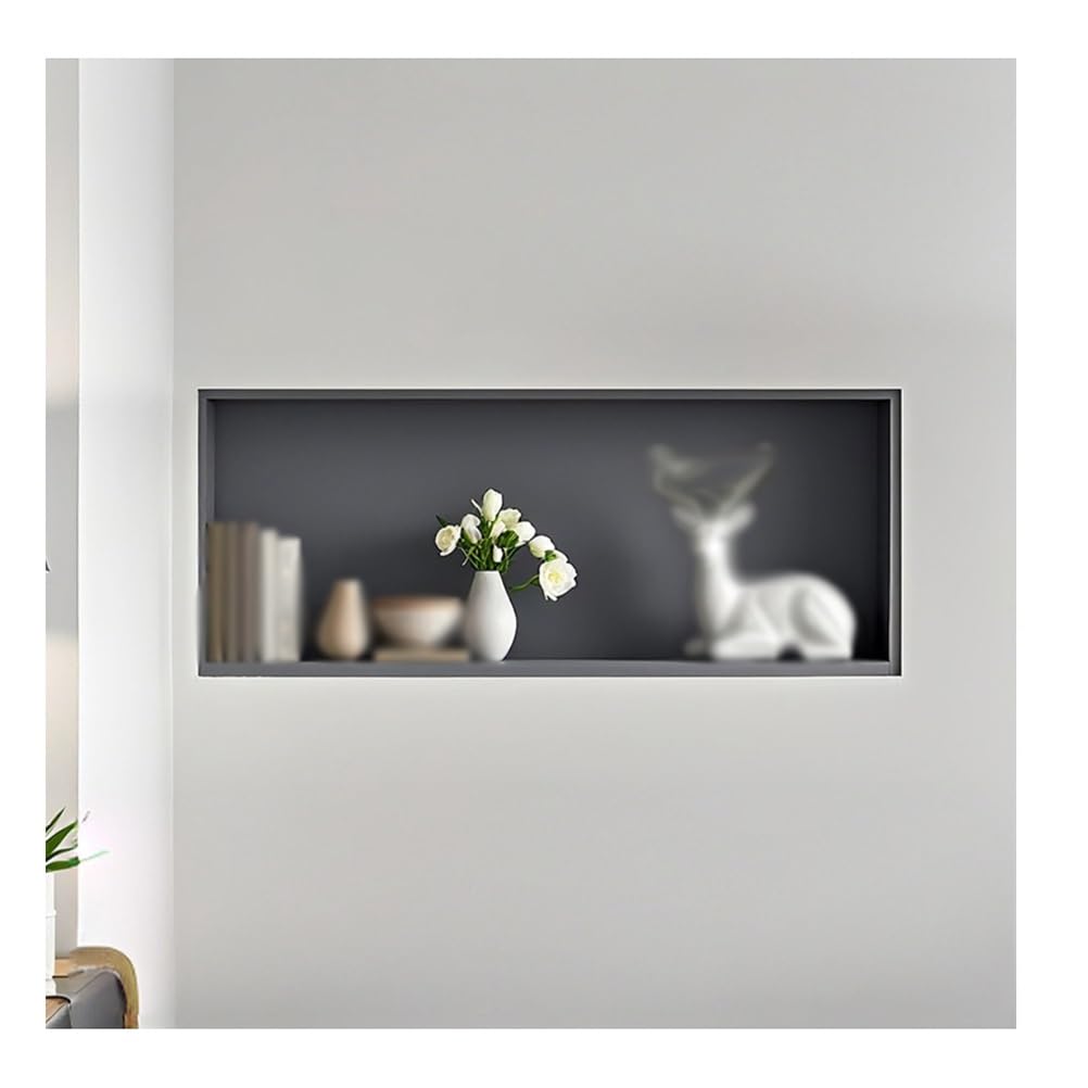 AYCDL Stainless Steel Wall No Tile Installation Required Perfect for Shower and Bathroom Recessed Storage Solution Space-Saving nizer for Modern Homes,Grigio-69.6cm/27.4in