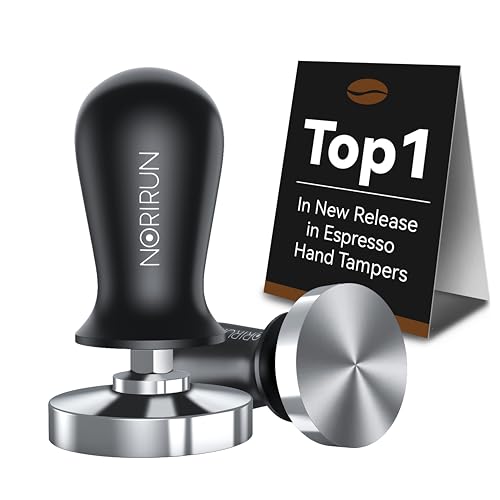 58mm Espresso Tamper with Auto-Return Spring Coffee Accessory,Lev...
