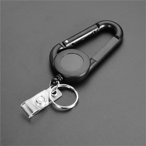 Porte-clés télescopique d'extérieur rétractable avec retour haute résistance - 4
