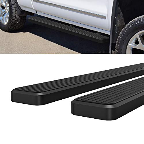Estribos de Acero Inoxidable 5in Negro para Silverado miniatura 4