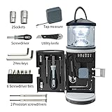 Camping Lights, LED Camping Lantern with Tool Box, Screwdriver Tool, Ultra Bright LED Tent Light, Portable Night Lights for Camping Fishing Hiking Emergency, Fishing Gifts for Men,Battery Powered - Image 2