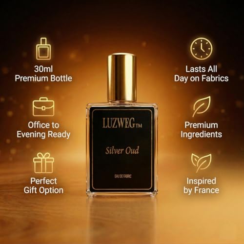 Image of Silver Oud 30 ml Perfume (Oud & Woody) | Rich & Intense Unisex Fragrance | Long Lasting Warm Spicy Scent | Premium Travel Size Perfume for Men & Women | Everyday Bold Aroma | Gift for Him & Her