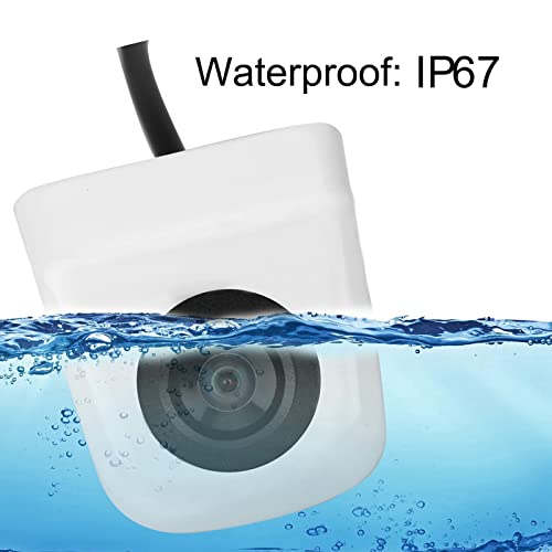 Image of Backup Camera for Car, KIMISS 12V Universal Car CCD Rear View Camera Backup Parking Night Vision Rearview Camera Waterproof White