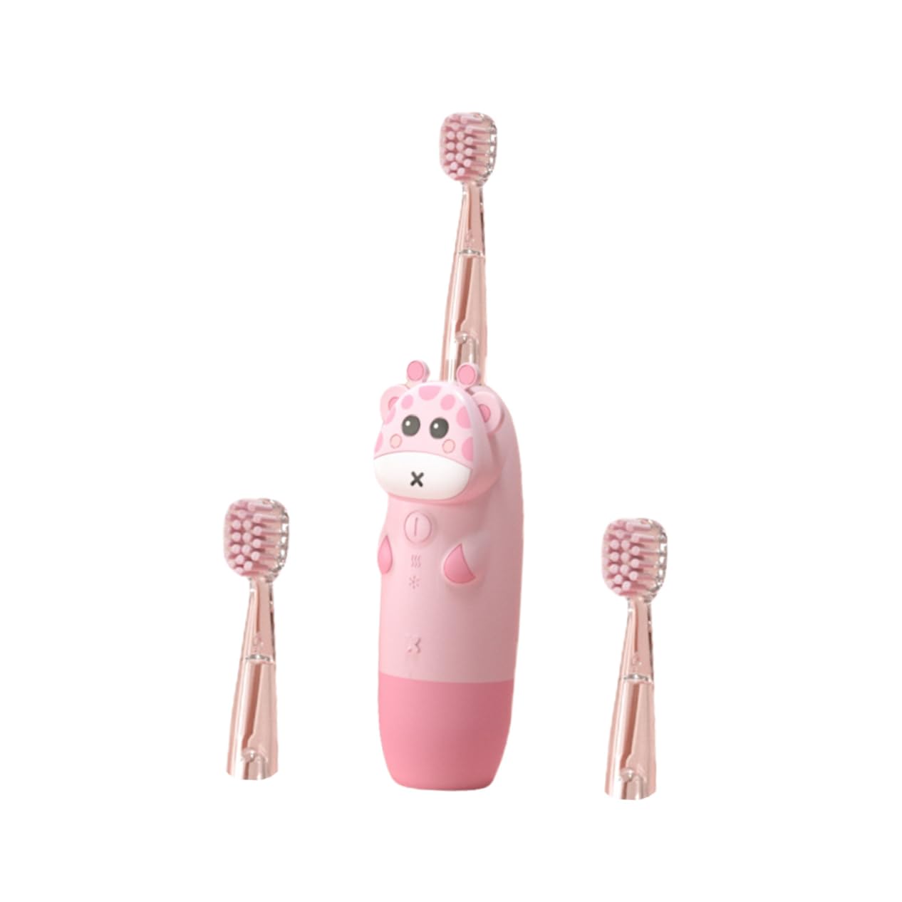Cepillo de Dientes Eléctrico Silicona para Niños y Diseño en Color Rosa Frecuencia Ajustable, Adecuado Cuidado Dental Infantil