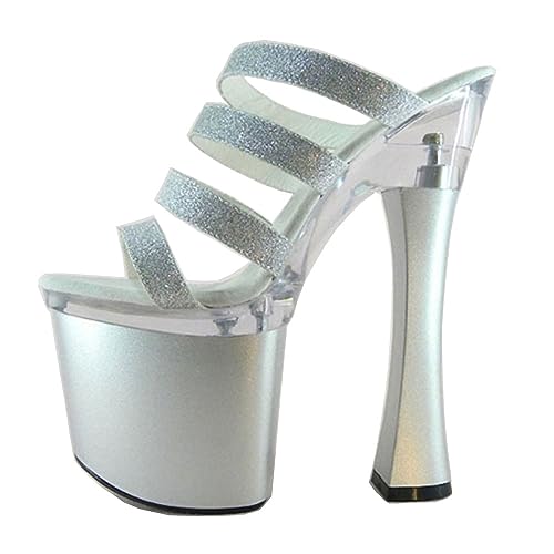 Talons hauts 20 cm YXWYXWA parfaits pour briller en studio de pole dance et spectacles