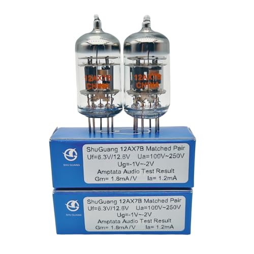 Matched Pair ShuGuang 12AX7B ECC83 12AX7 Vacuum Valve Tube Amplifier Classic 2024 New Version With Separator Plates Inside
